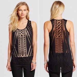 Mossimo Tribal Print Burnout Tank